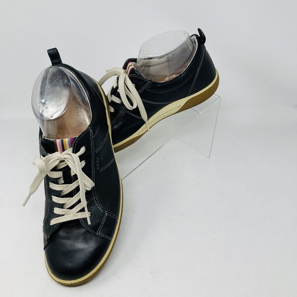 ECCO Womens Chase ll Black Lace Up Leather Comfort Shoes ~ Sz 40 EU/9-9.5 US - Picture 10 of 10